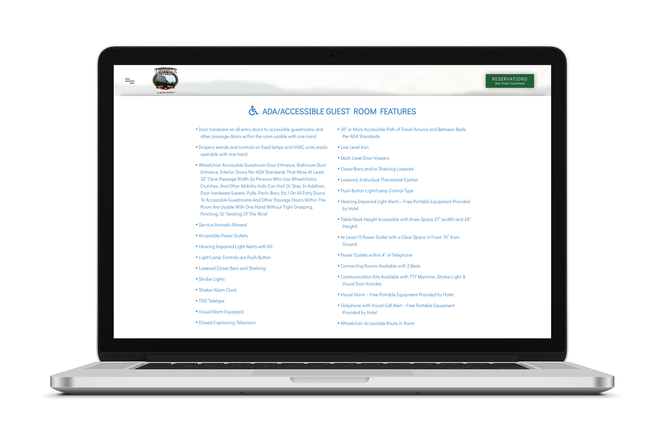 ADA Compliant Hotel Websites Designed with Accessibility In Mind