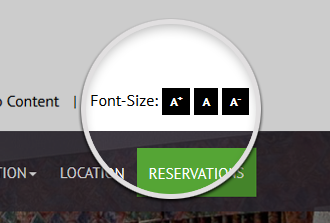 Font Size ADA Widget