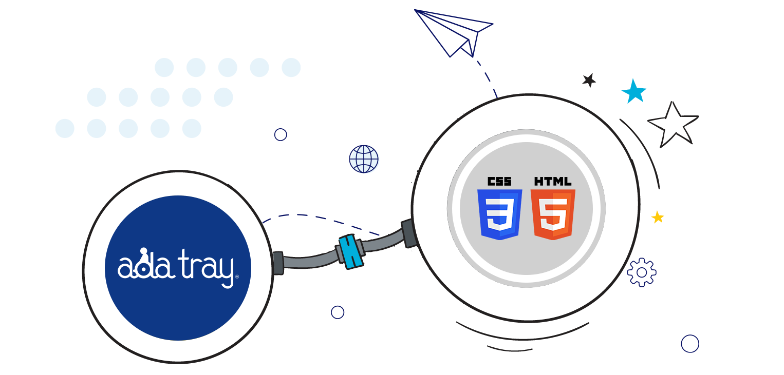 HTML/CSS Accessibility Widget by ADA Tray®