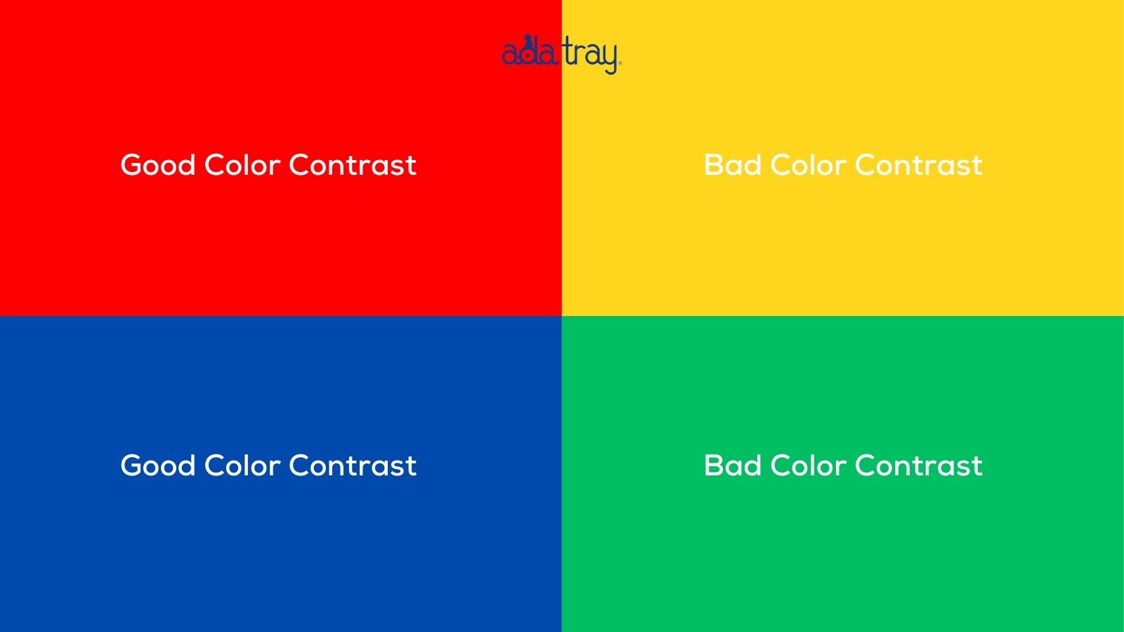 Poor Color Contrast